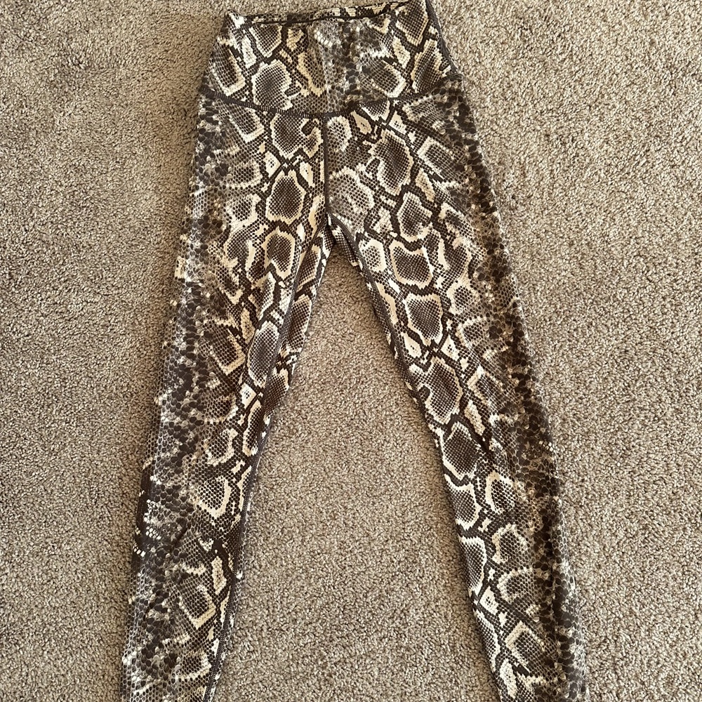 Varley snakeskin leggings